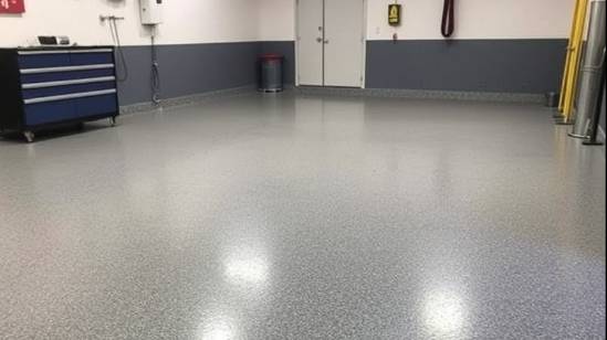 Stunning metallic-epoxy garage floor in Denver by Grindfinity.