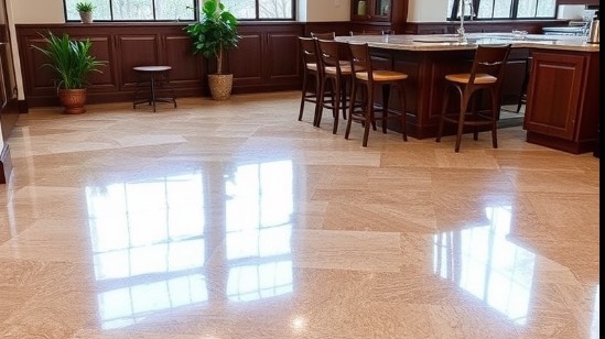 Photo realistic image of GrindFinity floor sanding and polishing services.